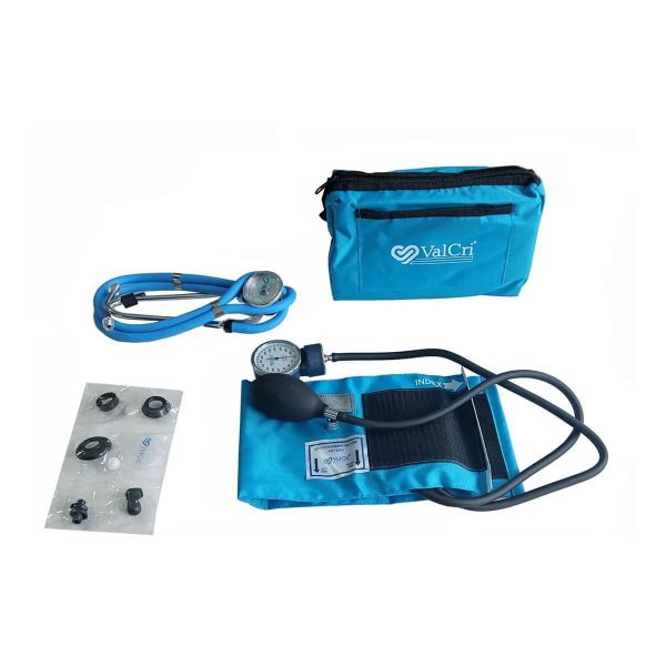 Kit De Tensiómetro Y Fonendoscopio Azul Claro Ref.BK2002KITL - Valcri