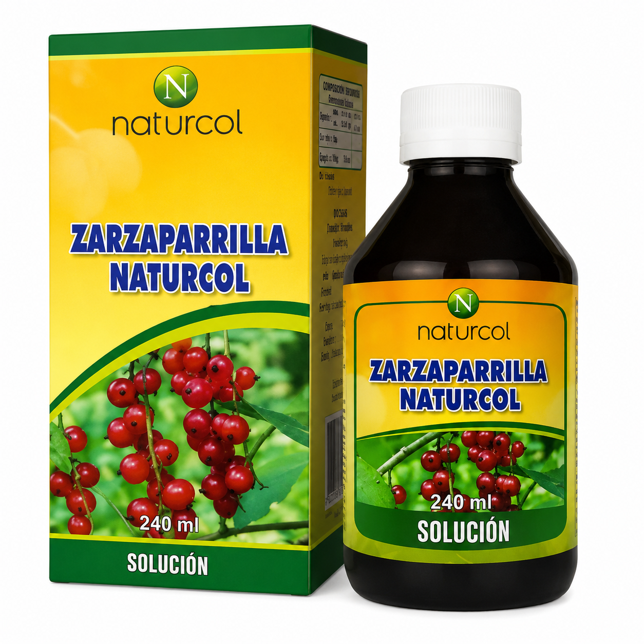 Jarabe Zarzaparrilla 240 ml Naturcol - Salud Digestiva