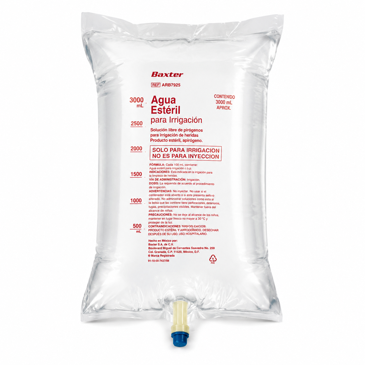 Agua Esteril Para Irrigación 3000 ml ARB7925