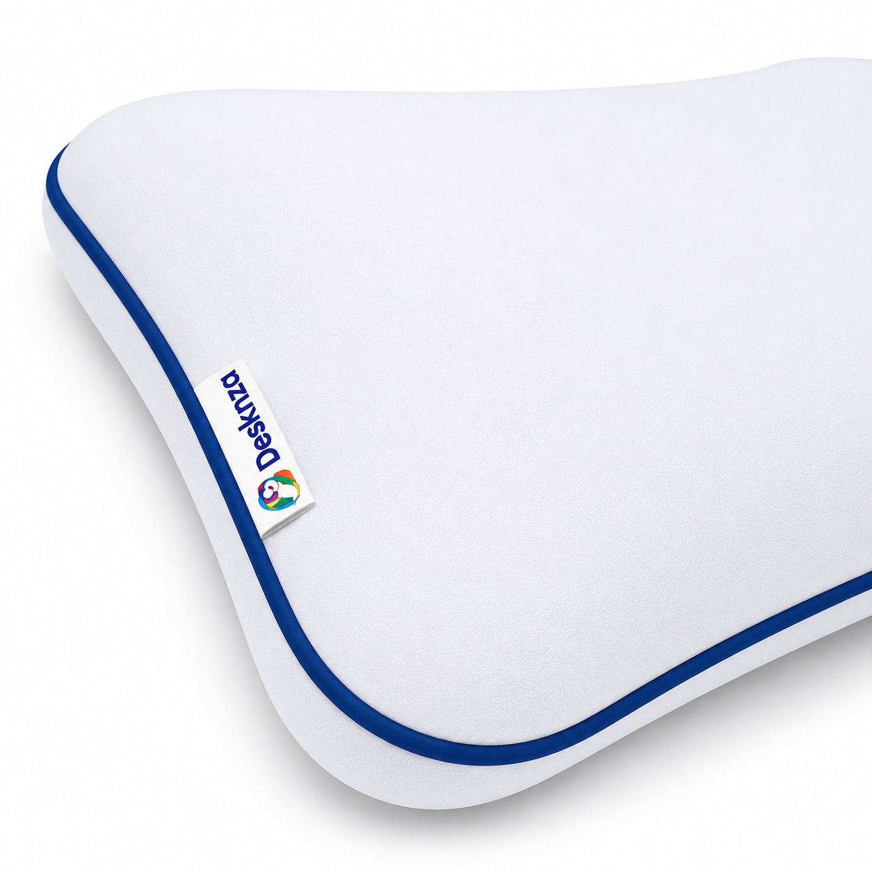 Almohada cervical Duo Sense Deskanza de 65x45 cm con forma ergonómica para soporte del cuello.