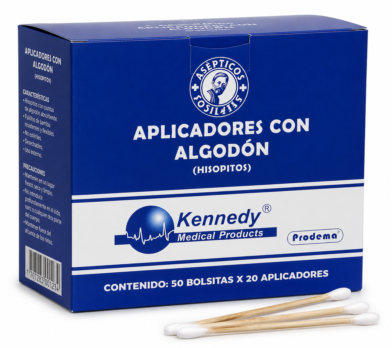 Aplicadores De Algodón Bambu 1000 Und - Kennedy