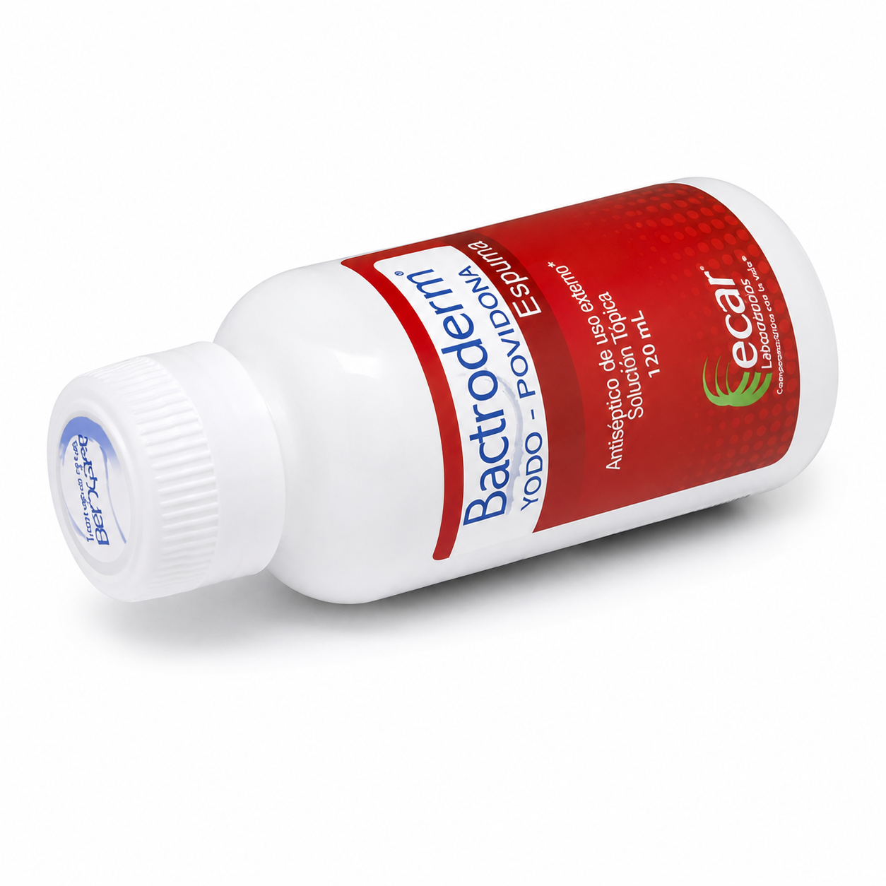Bactroderm antiséptico espuma 120 mL Ecar Laboratorios para higiene y limpieza tópica de la piel