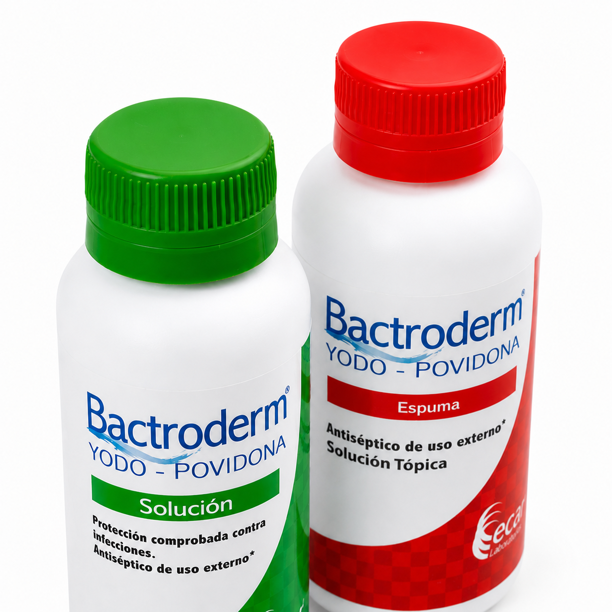 Yodopovidona 8% espuma Bactroderm 60 mL x unidad con acción antiséptica para higiene y desinfección de la piel