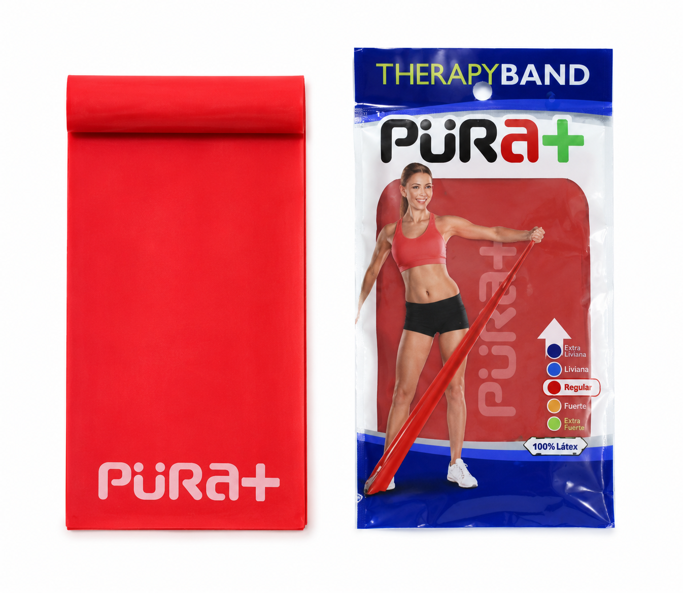 Banda Elástica Fisioterapia Regular Roja Pura+ x Und