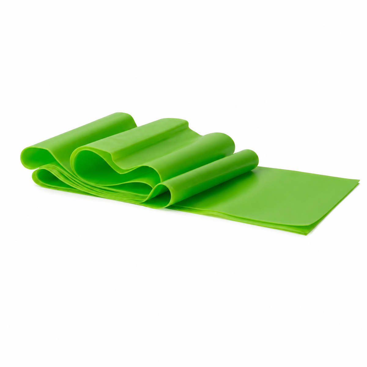 Banda elástica Rep Band número 3, color verde, 1.5 metros y resistencia media, ideal para fisioterapia y ejercicios de fortalecimiento.