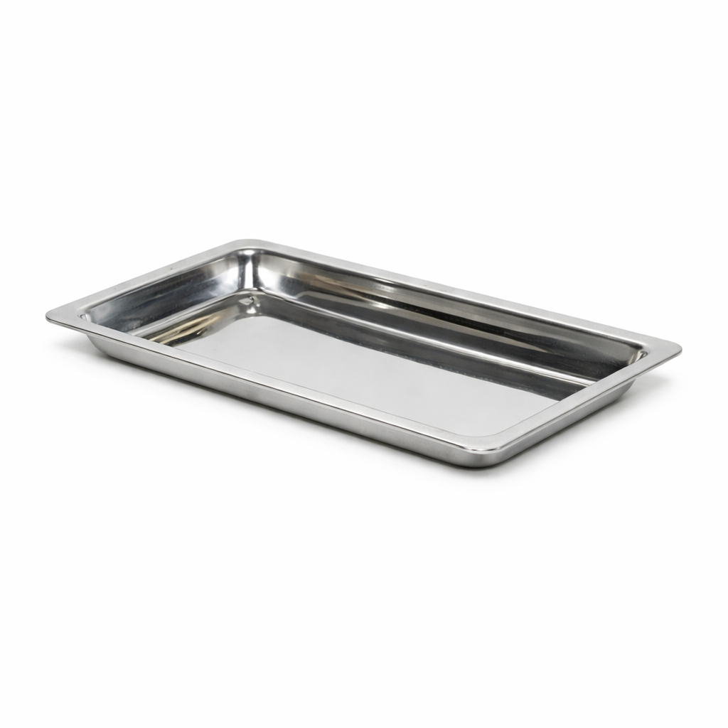 Bandeja en acero inoxidable 30x20 cm Acercquirúrgicos para instrumental médico y uso clínico