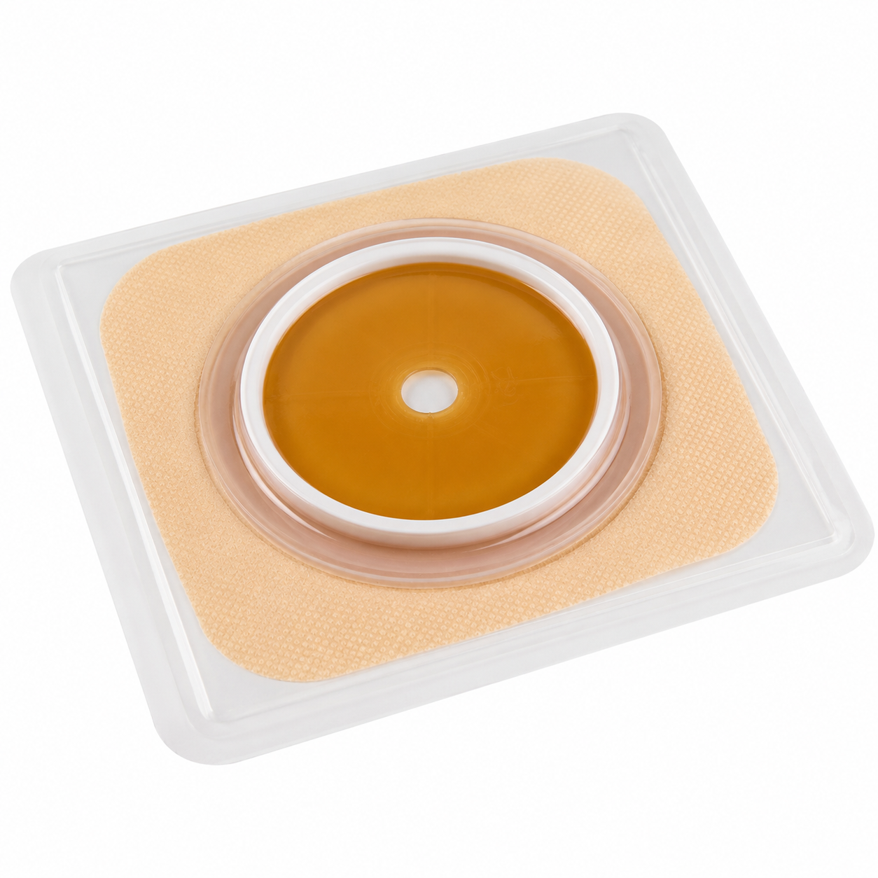 Barrera plana recortable Durahesive Convatec de 70 mm para ostomía con adhesivo hidrocoloide y ajuste seguro a la piel