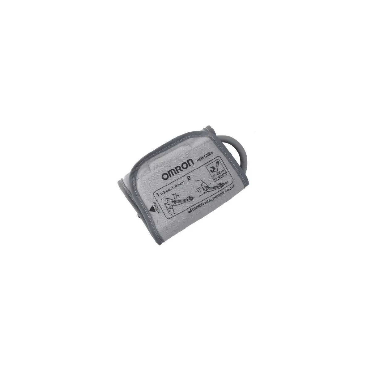 Brazalete estándar para adultos HEM-CR24 de Omron, diseñado para medir presión arterial, ajustable de 220 mm a 320 mm, color negro.