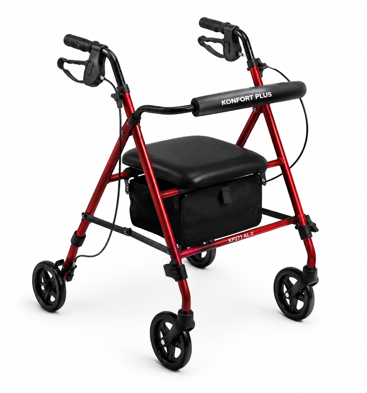 Caminador Rojo Ajustable Konfort Plus KP271-AL-2