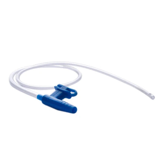 Catéter Sonda Succión #18 de Sherleg, color transparente, material de PVC, longitud estándar, diseñado para uso clínico en procedimientos médicos.