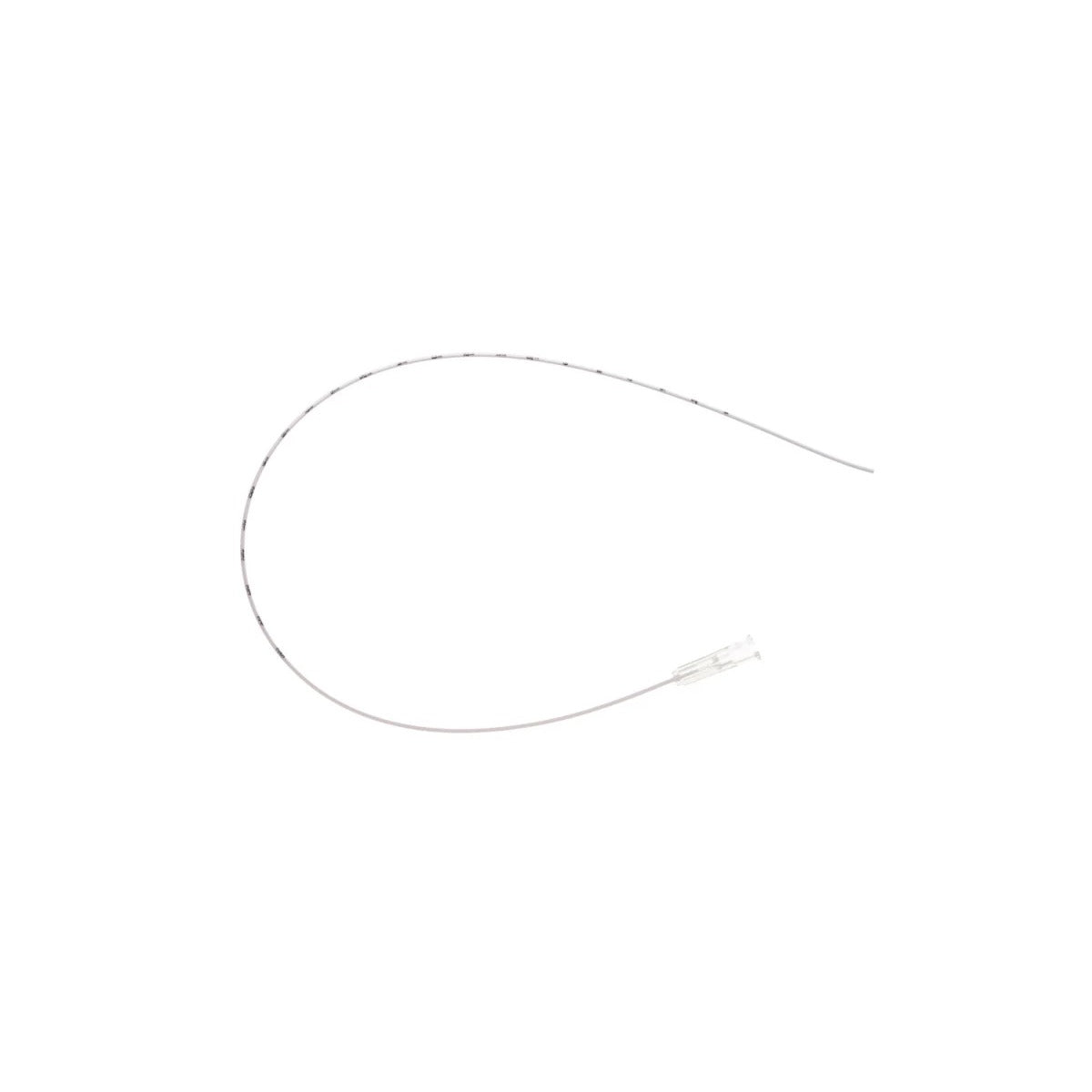 Catéter umbilical 3.5 Fr, modelo 270.03 de Vygon, fabricado en PVC transparente, con punta redonda y longitud de 37 cm.