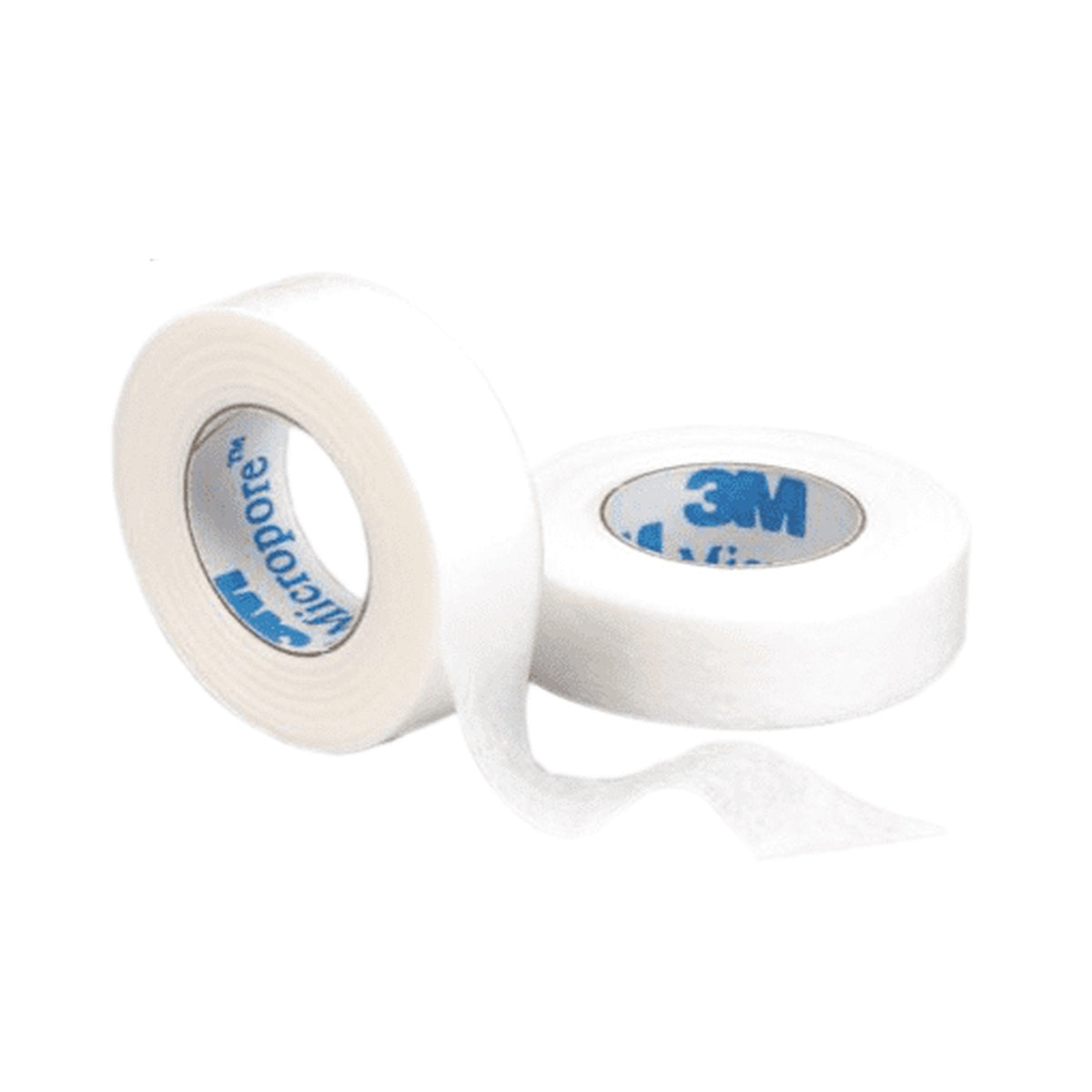Cinta quirúrgica Micropore™ blanca de 2" x 6 unidades, hipoalergénica, con respaldo microporoso para transpiración y adherencia prolongada.