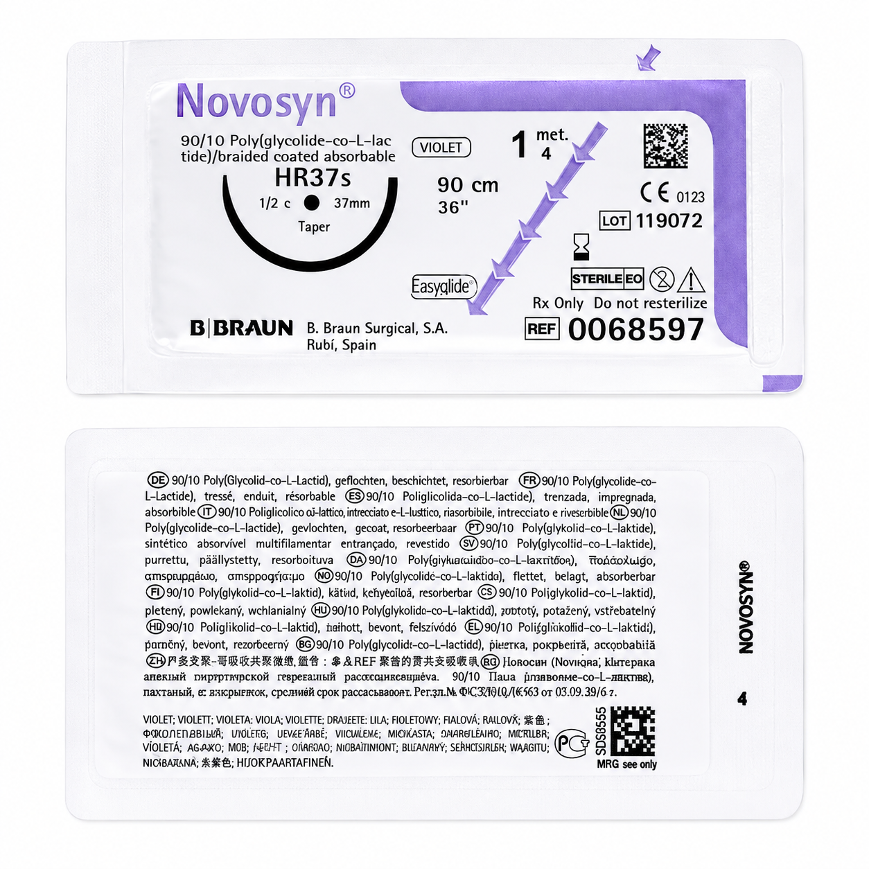 Novosyn Violeta 1 HR37S 90cm - Braun