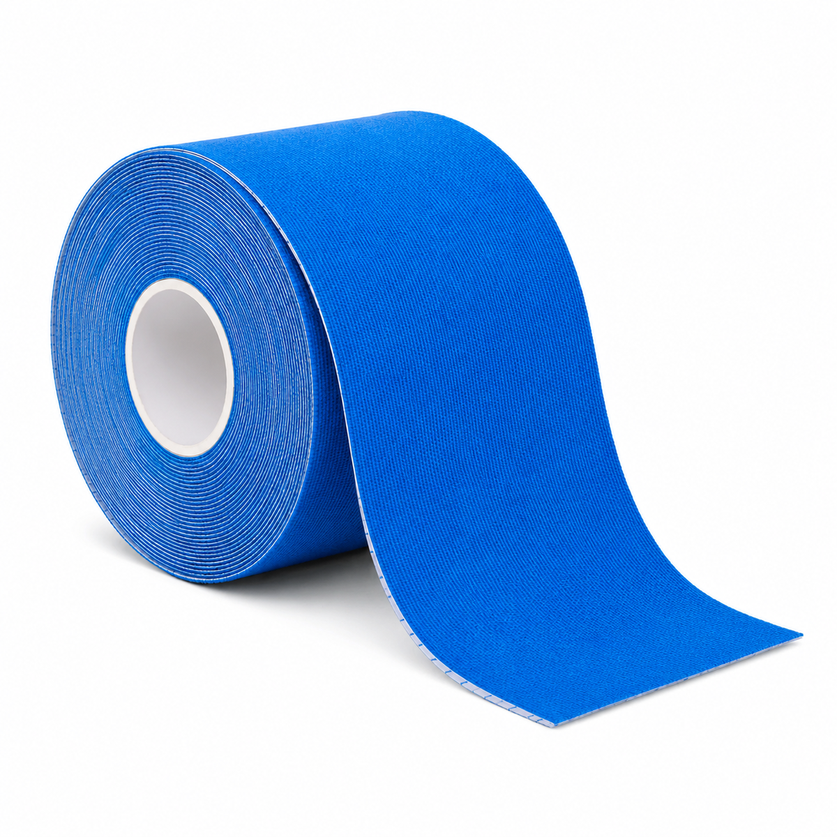 Cinta kinesiológica Kromia color azul oscuro de 5 metros, referencia 736086025999, diseñada para brindar soporte durante actividad física y rehabilitación.