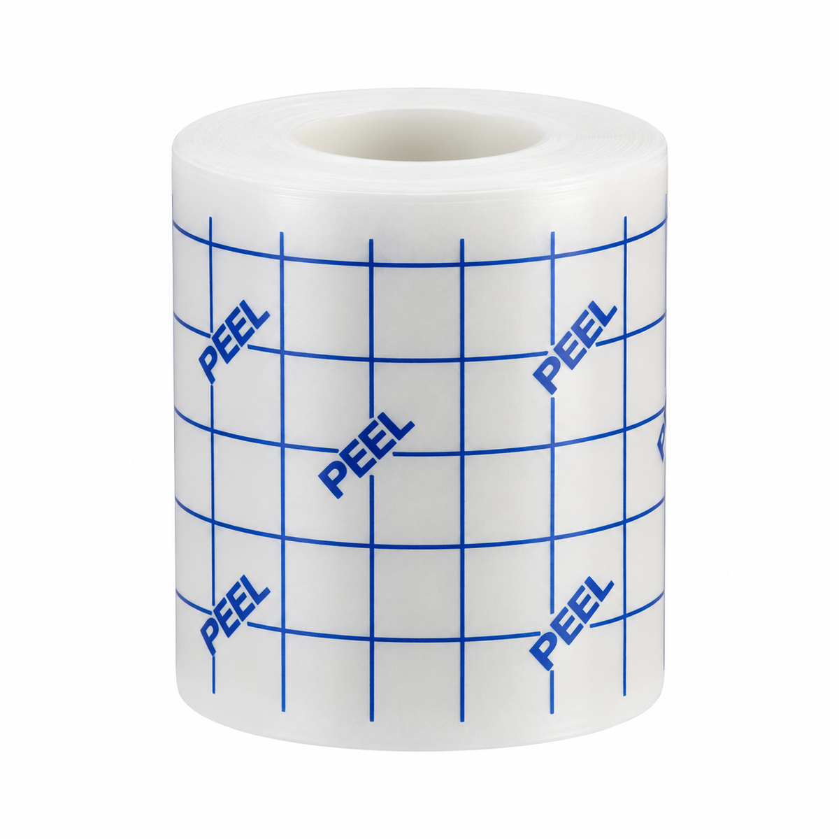 Cinta médica adhesiva transparente Pharmafix de 5 cm x 10 m, diseñada para fijación y sujeción de apósitos y otros elementos durante procedimientos clínicos.