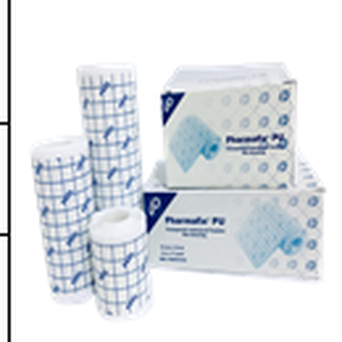 Cinta médica adhesiva de poliuretano transparente Pharmafix PU, 5 cm x 10 m, con adhesivo hipoalergénico y permeabilidad a la humedad.