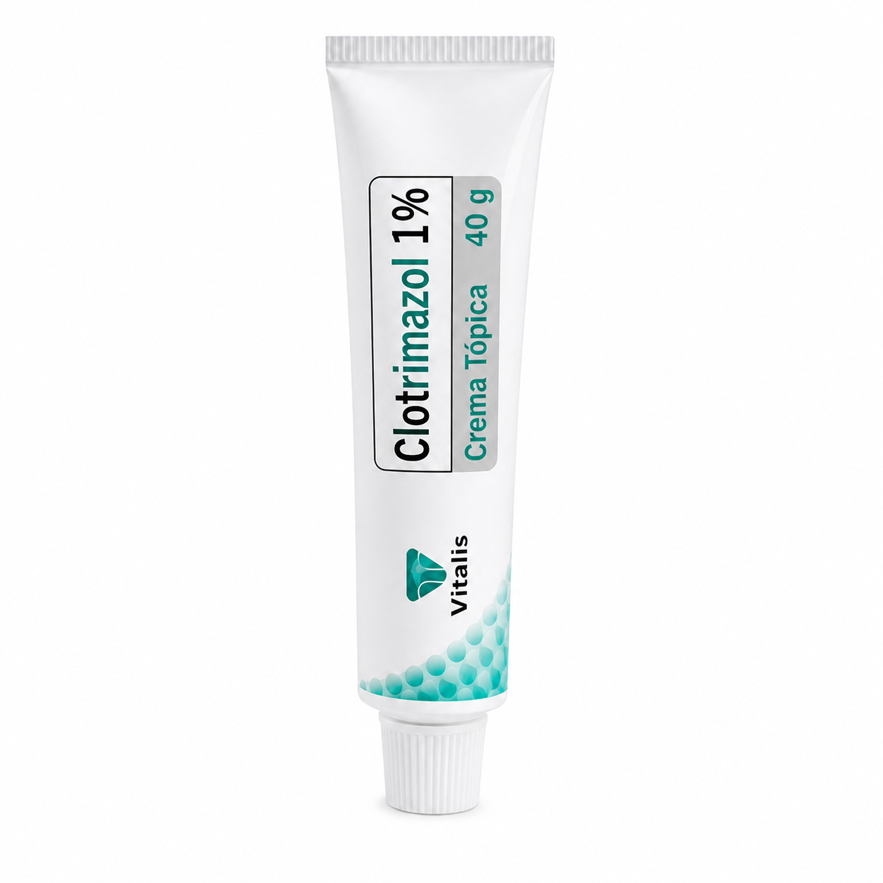 Clotrimazol 1 crema tópica 40 g Vitalis presentación en tubo para tratamiento antifúngico de la piel