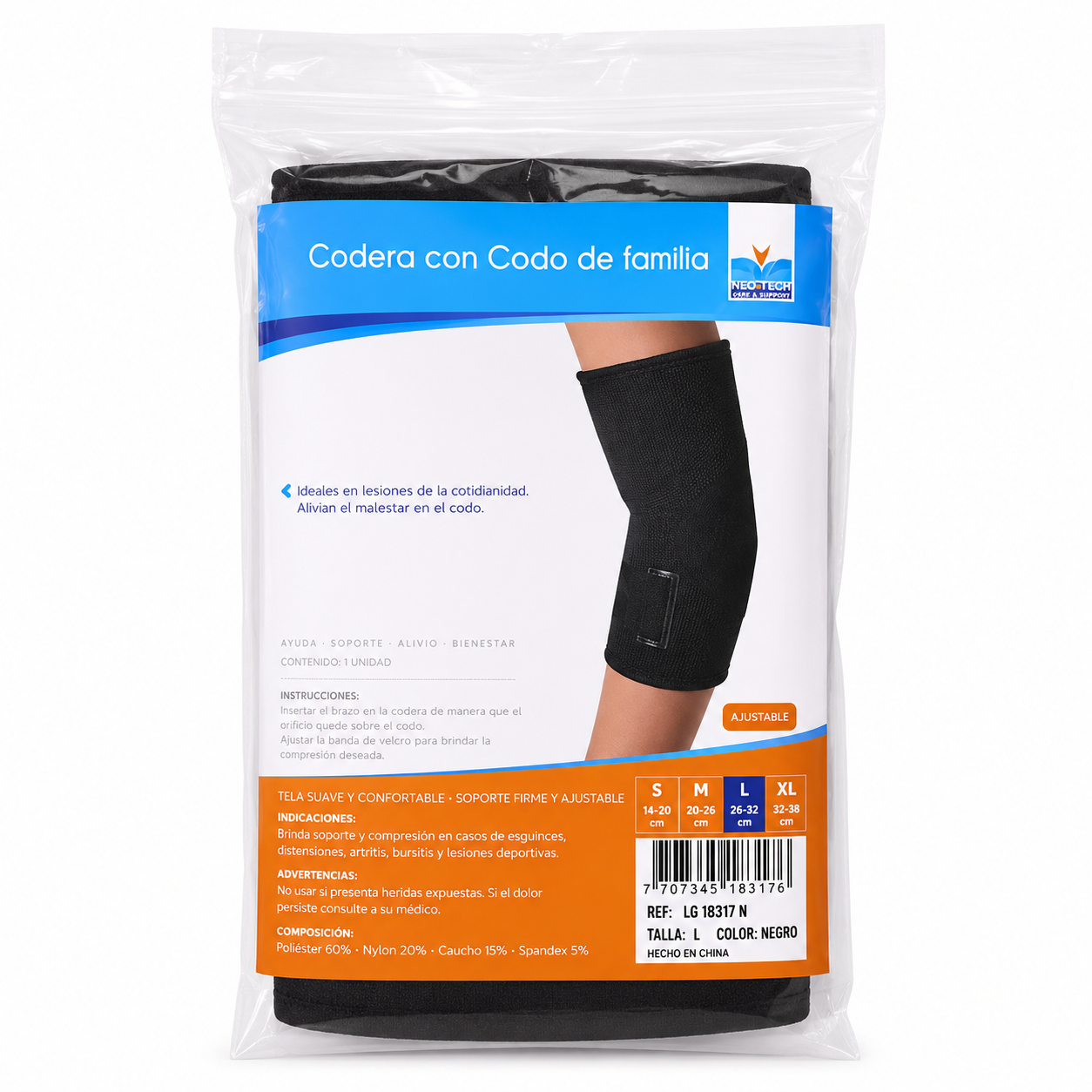 Codera LG 18317 N Ajustable Para Soporte Articular