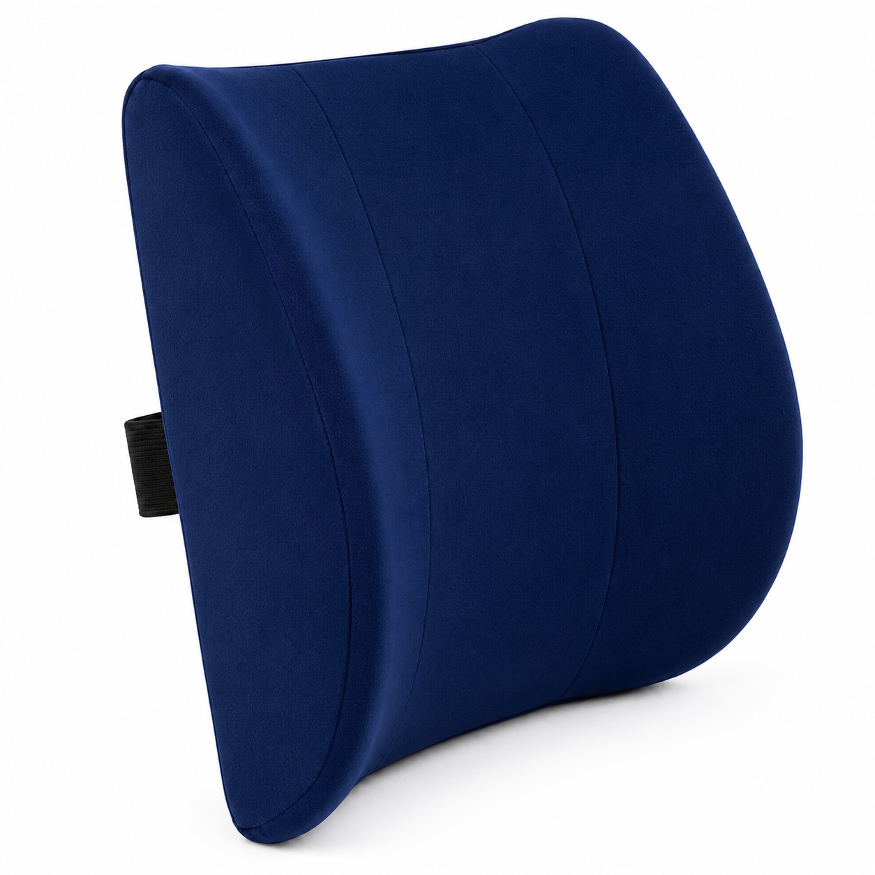Cojín contorneado para espalda KM010 con diseño ergonómico, creado para brindar soporte lumbar y mayor comodidad al sentarse.