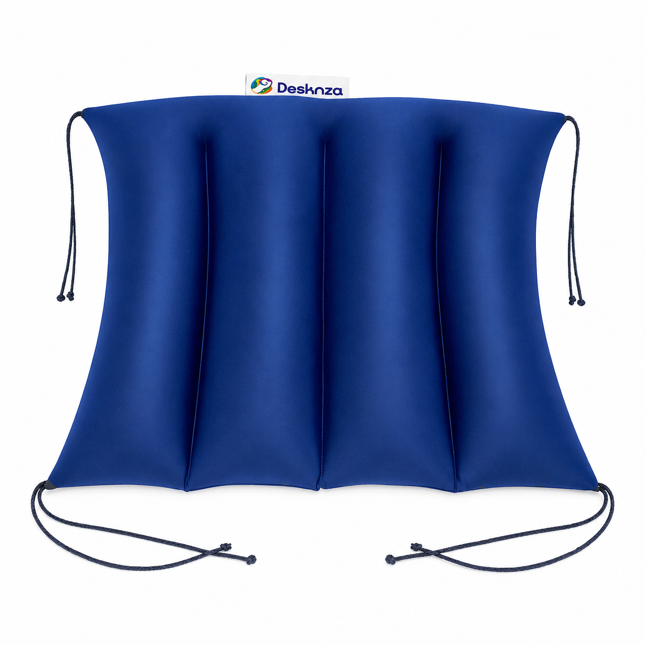 Cojín para silla DeskNza de 40x40 cm en colores variados, diseñado para brindar mayor comodidad y soporte al sentarse.
