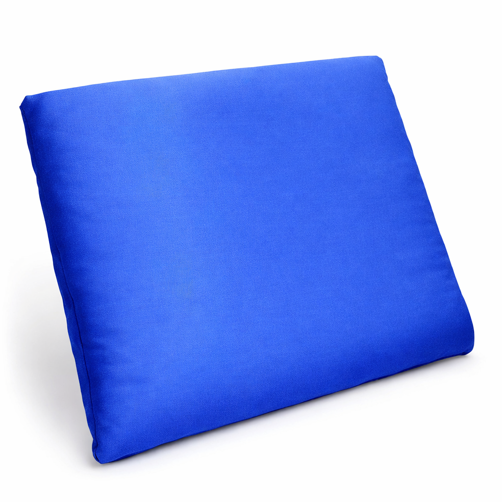 Cojín para silla Super Plus de Relax Time, fabricado en espuma flexible, dimensiones 44x10x41 cm, color azul.