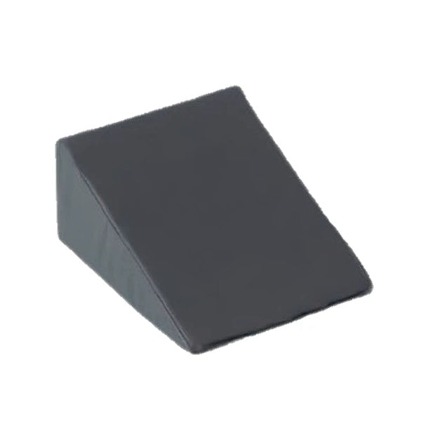 Cojín triangular multiusos S de Relax Time, fabricado en tela suave color gris, ideal para soporte lumbar y comodidad.