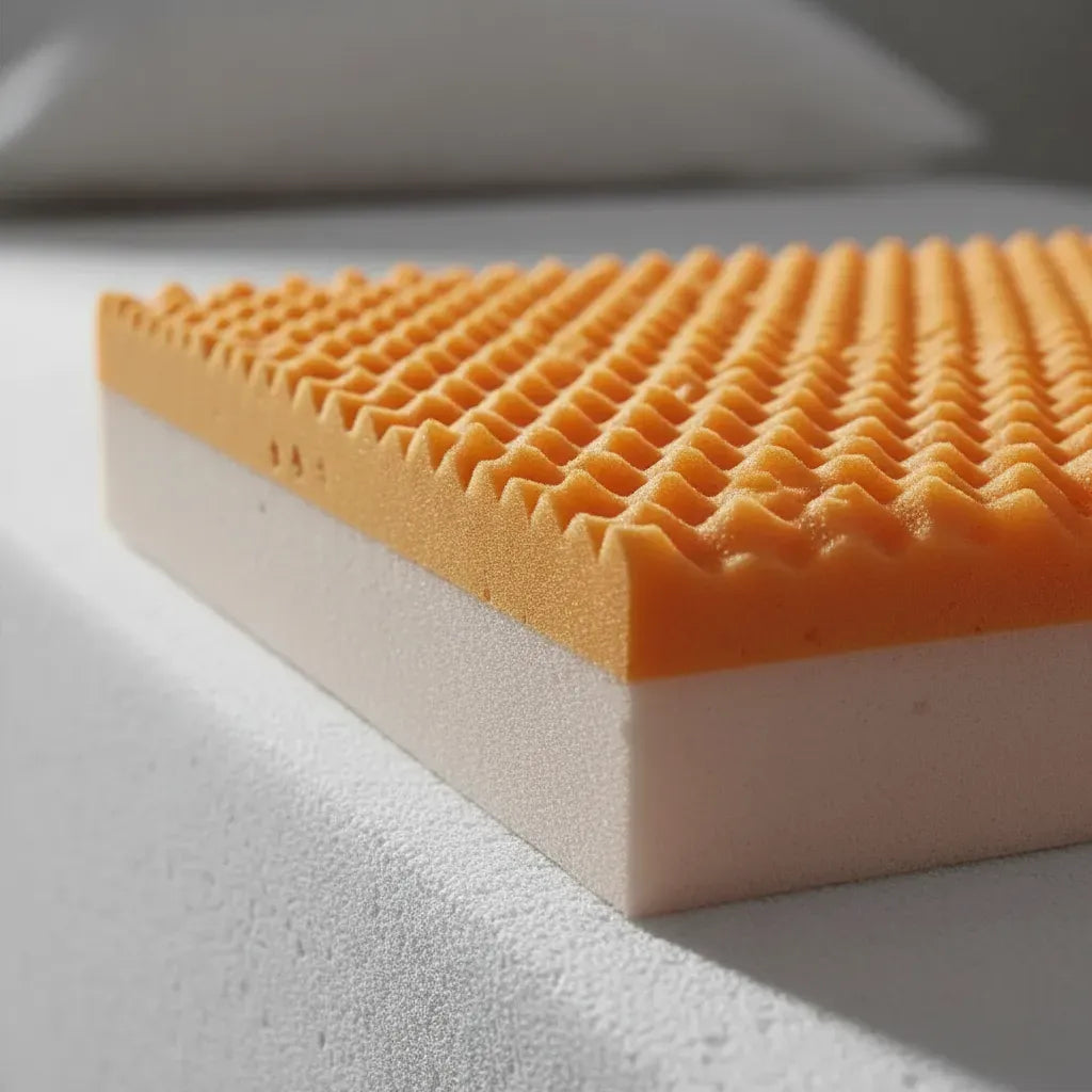 Colchón Anatómico Espuma Troquelada Naranja 90x190 Relax Time