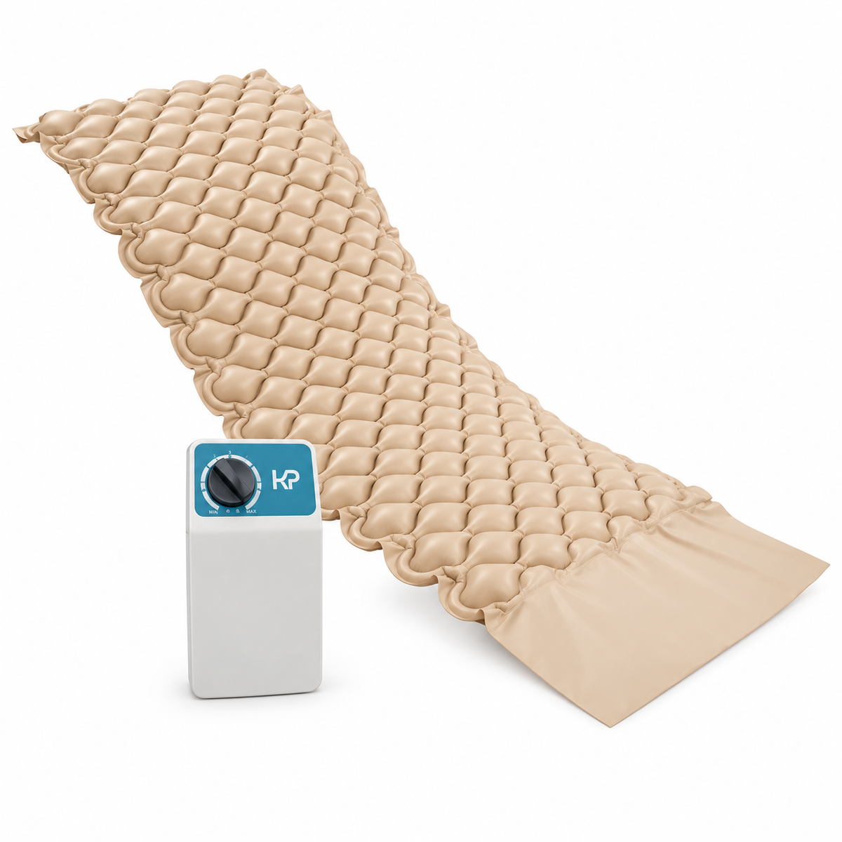 Colchón antiescaras Semp I Konfort Plus color beige de 200 x 90 cm, diseñado para brindar soporte, comodidad y ayudar a distribuir la presión durante el descanso.