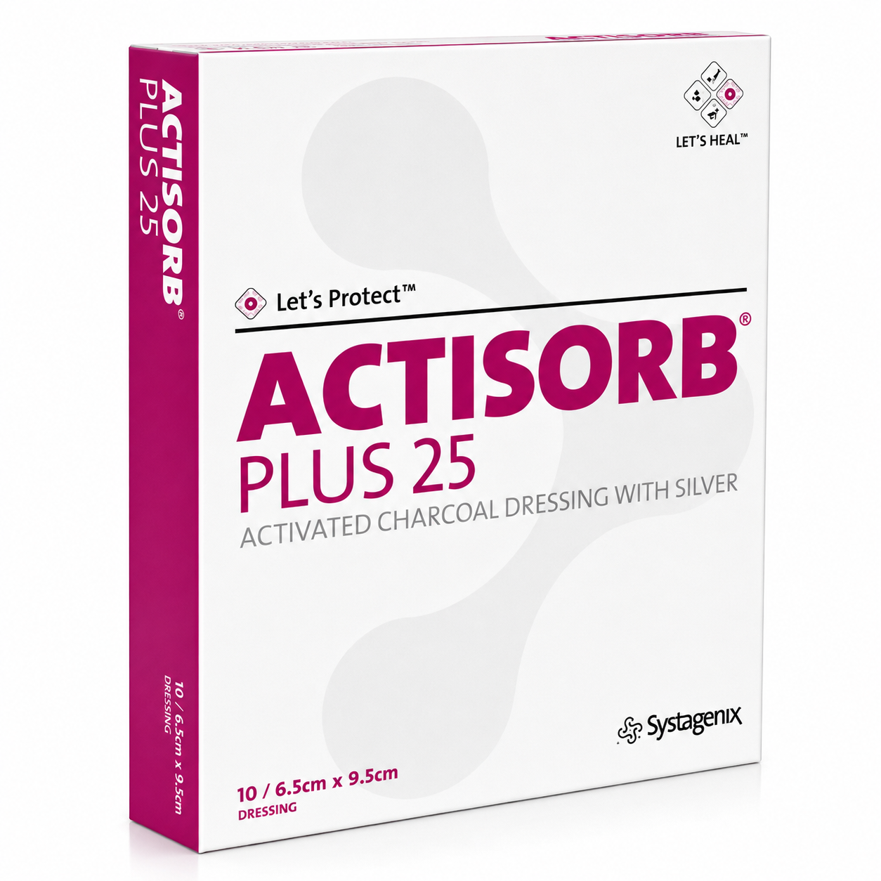 Actisorb Plus 25 - Compresa Antibacteriana 6.5x9.5 cm