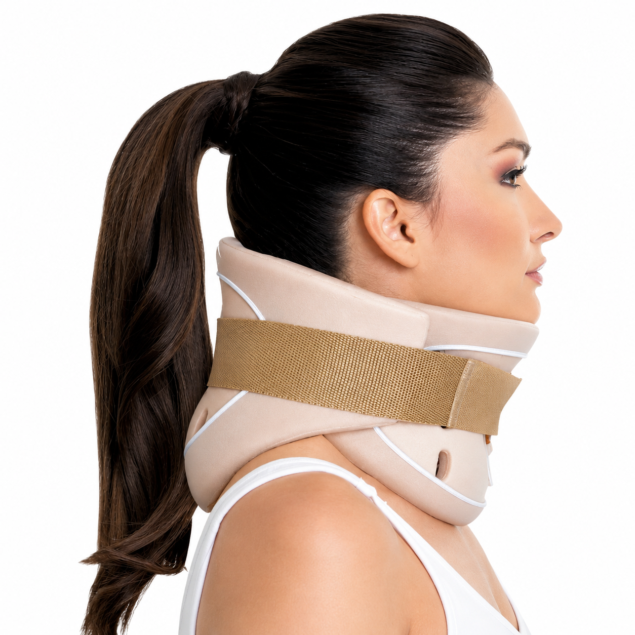 Cuello tipo Philadelphia KM051 talla XS, diseñado para brindar soporte, estabilidad e inmovilización en la zona cervical.