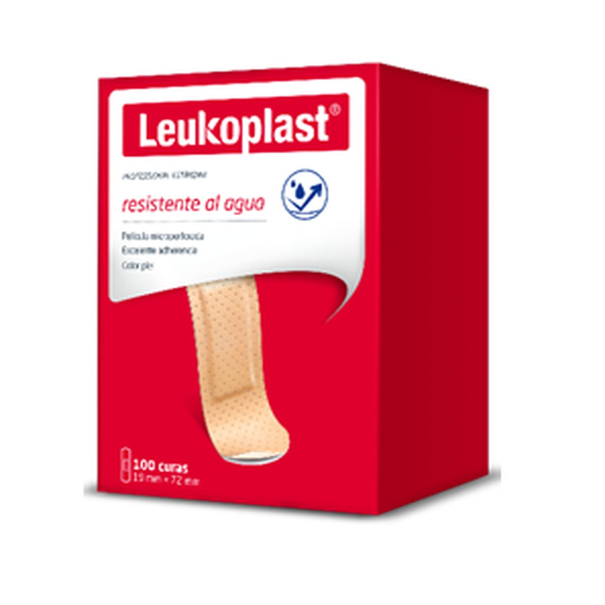 Vendaje adhesivo color piel LEUKOPLAST® PROFESIONAL ESTÁNDAR, 19x65mm, fabricado por BSN MEDICAL, para protección de heridas.