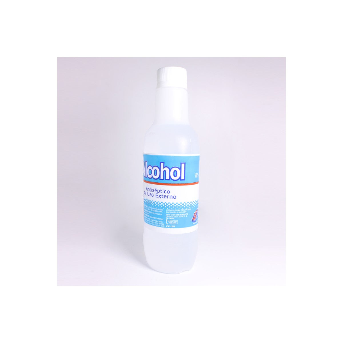 Desinfectante JGB de 350 ml, en envase plástico, con alcohol al 70%, ideal para la limpieza y desinfección de superficies.