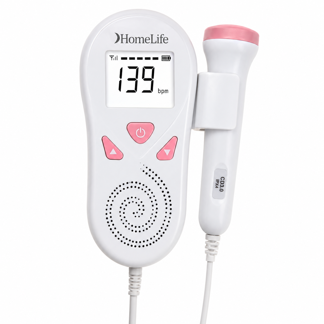 Doppler Fetal Color Rosado AD50E - Homelife