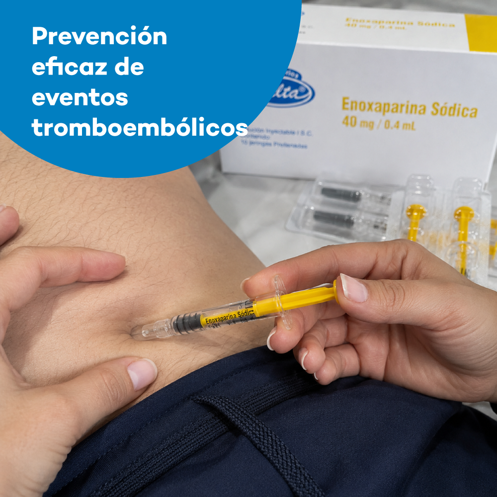 Enoxaparina Sódica 40 mg/0.4 ml para prevención y tratamiento de eventos tromboembólicos