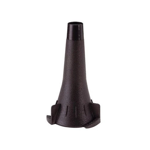 Otoscopio desechable W.A. de 4.25 mm, color blanco, presentado en bolsa de 34 unidades, ideal para uso clínico.