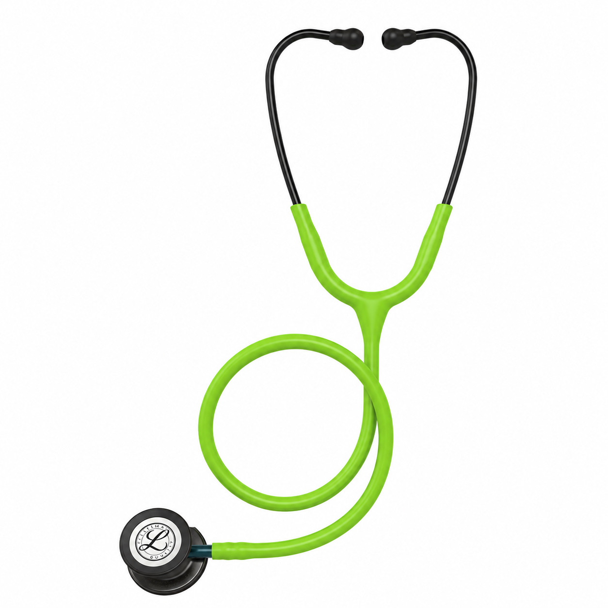 Fonendo 3M Littmann Classic III - Campana Humo, Tubo Verde Lima