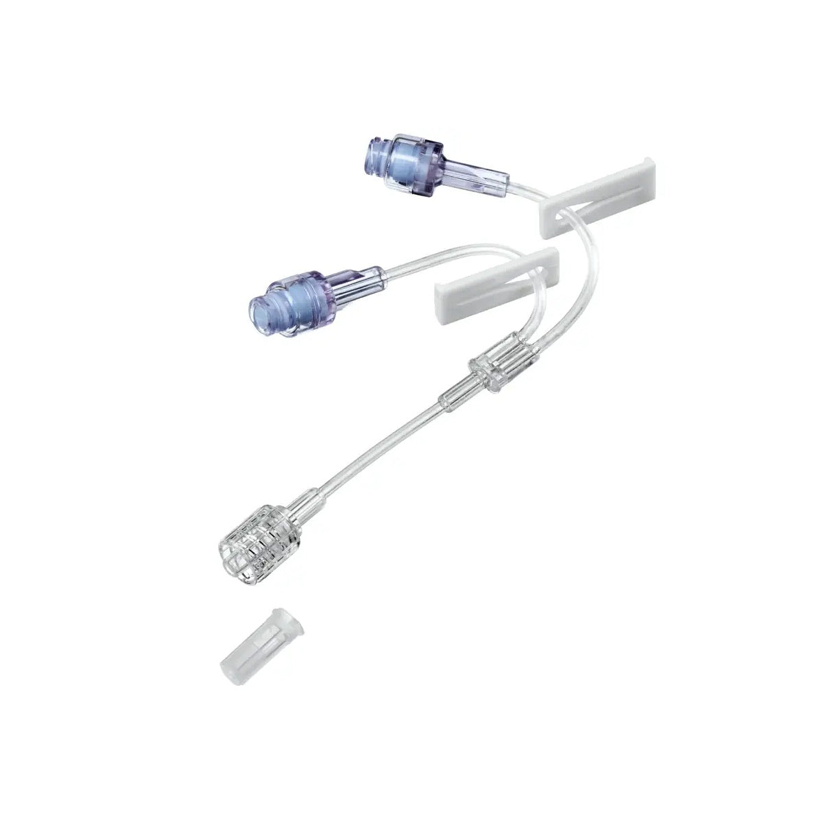 Doble tapón libre de aguja SafeFlow de Braun, modelo 4097145N, en color blanco, diseñado para uso clínico y seguro.