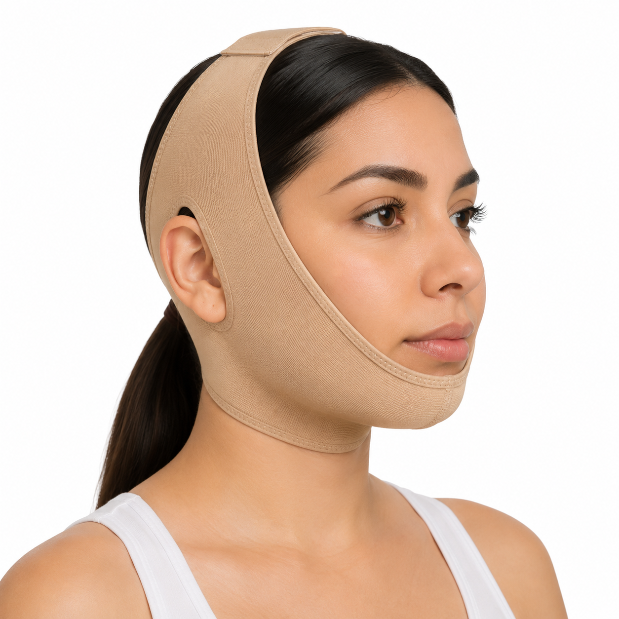 Faja Post-Operatoria Mentonera Facial T L/XL Beige Medivaric