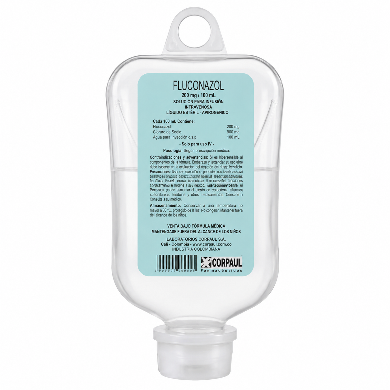 Fluconazol 200 mg Semirrígido 100 ml - Corpaul