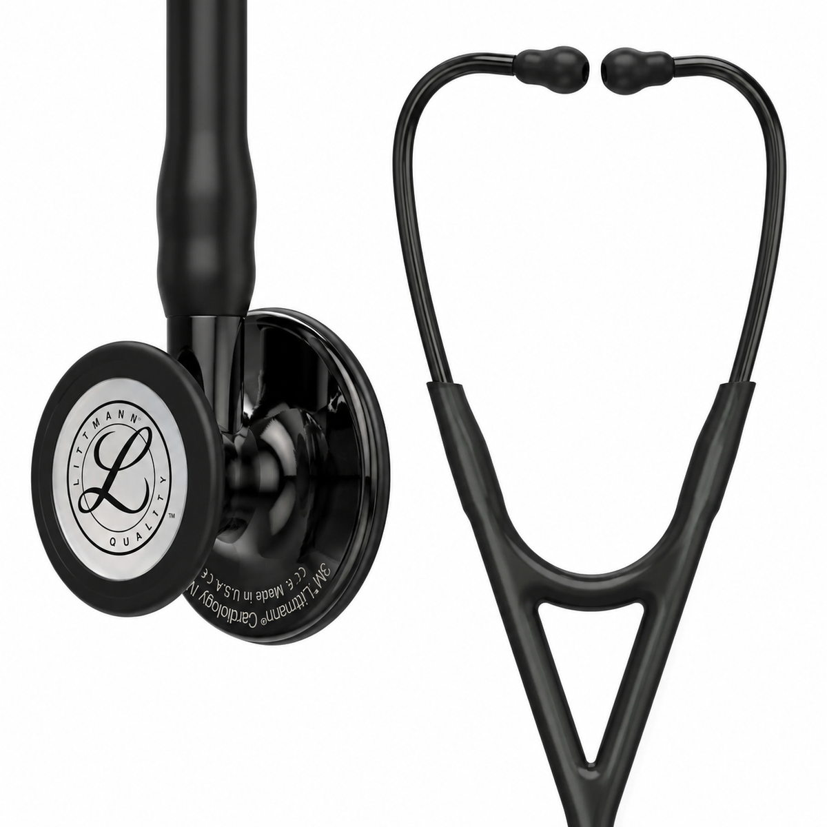 Fonendo Littmann Cardiology IV 3M color negro, edición especial, diseñado para auscultación clínica profesional.