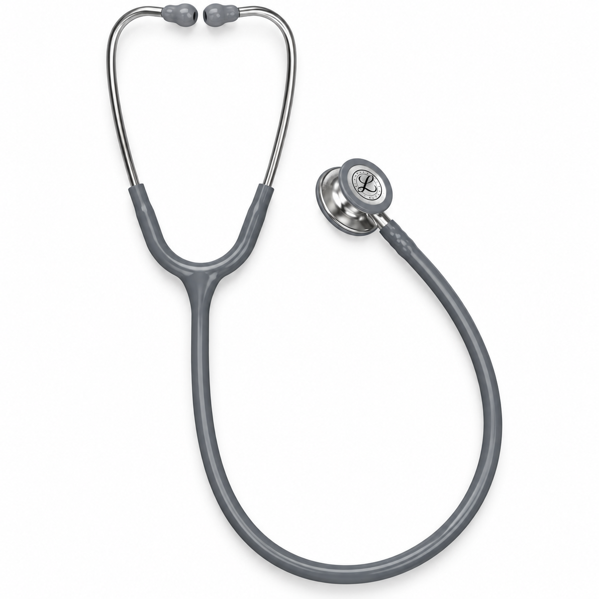 Fonendo 3M Littmann Classic III color gris estándar, referencia 5621, para auscultación clínica profesional.