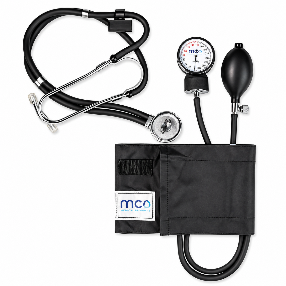 Kit Fonendo + Tensiómetro Rappaport Canguro Negro MC-50C-ST