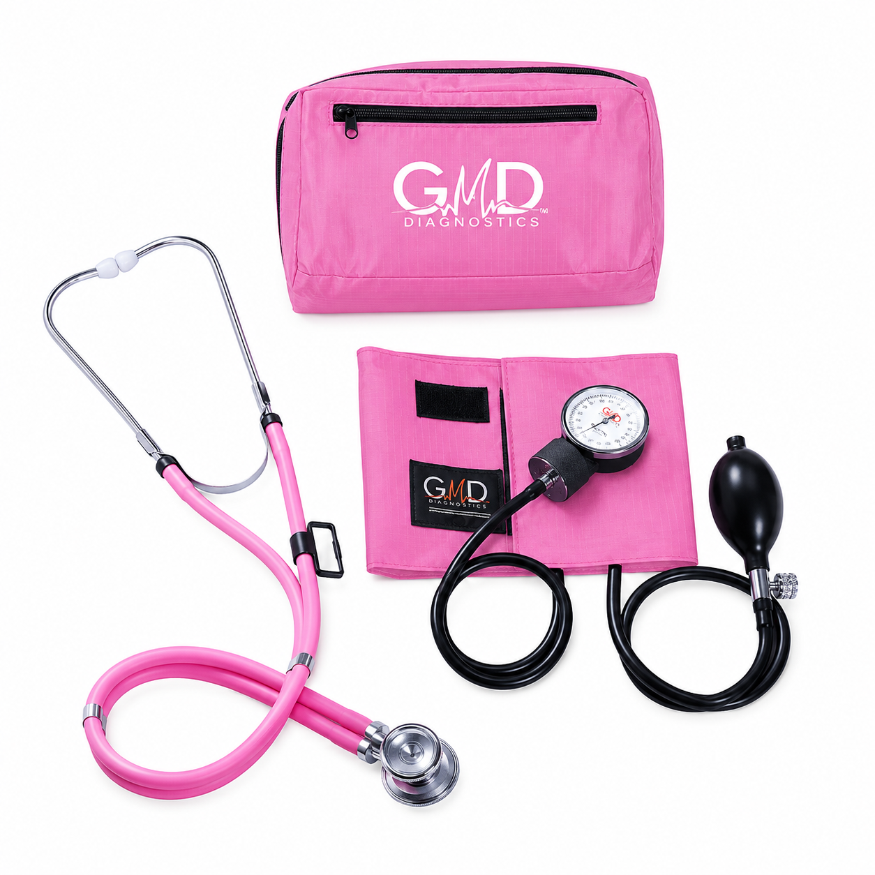 Kit Colors Tensiom. Fonendo Doble Campana Rappaport Rosa