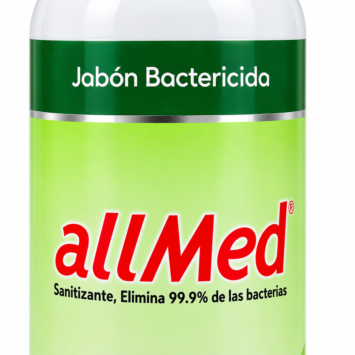 Jabón bactericida y antibacterial Allmed de 500 ml para uso clínico y hospitalario.