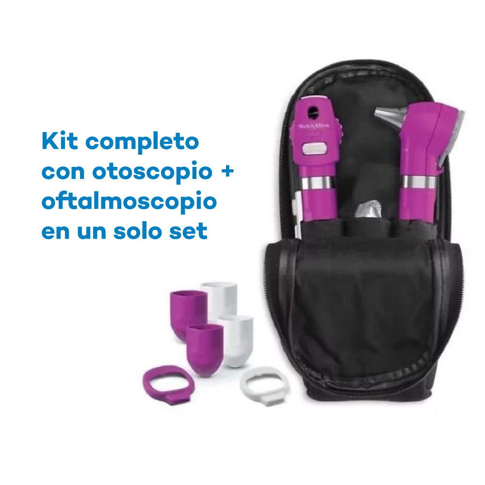 Kit completo Pocket LED Welch Allyn con otoscopio, oftalmoscopio, estuche y accesorios