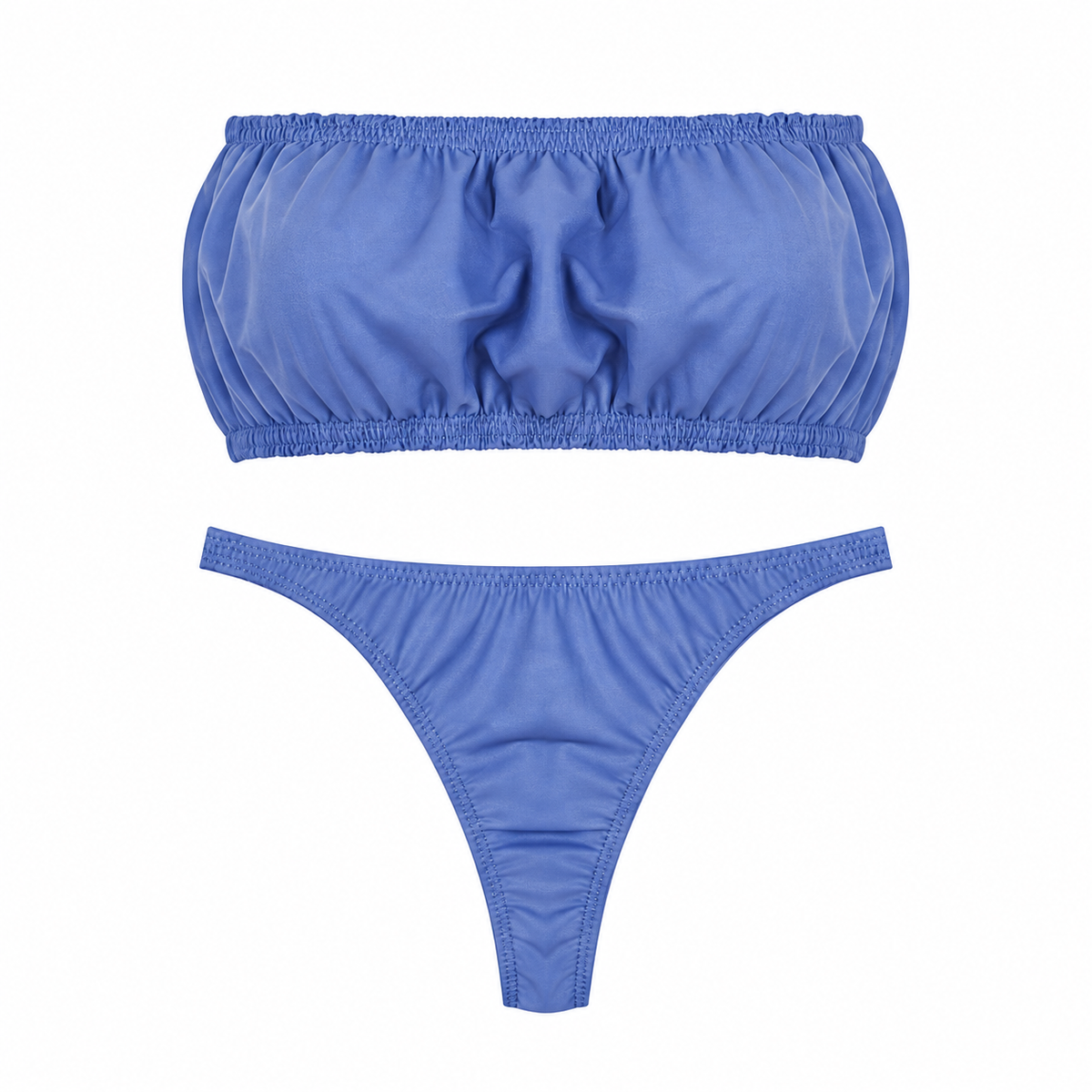Kit Allmed con panty de tira y top resortado, diseñado para brindar comodidad, ajuste y practicidad durante su uso.