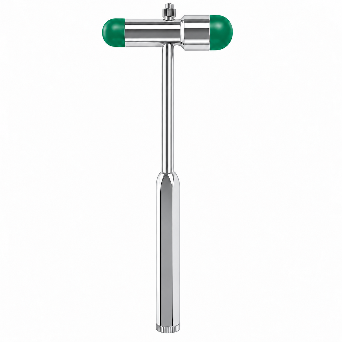 Martillo GMD color verde oscuro, referencia GMD401-BM-T18, diseñado para apoyar la valoración de reflejos durante la exploración clínica.