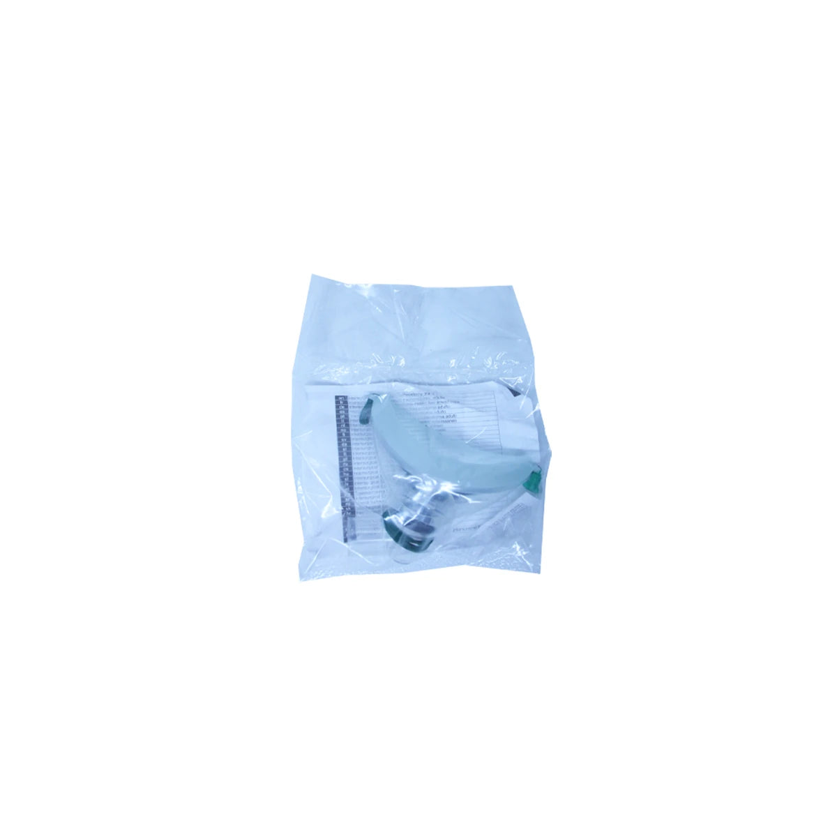 Mascarilla de traqueostomía para adulto, marca Intersurgical, ecológica, de color verde, diseñada para uso clínico.