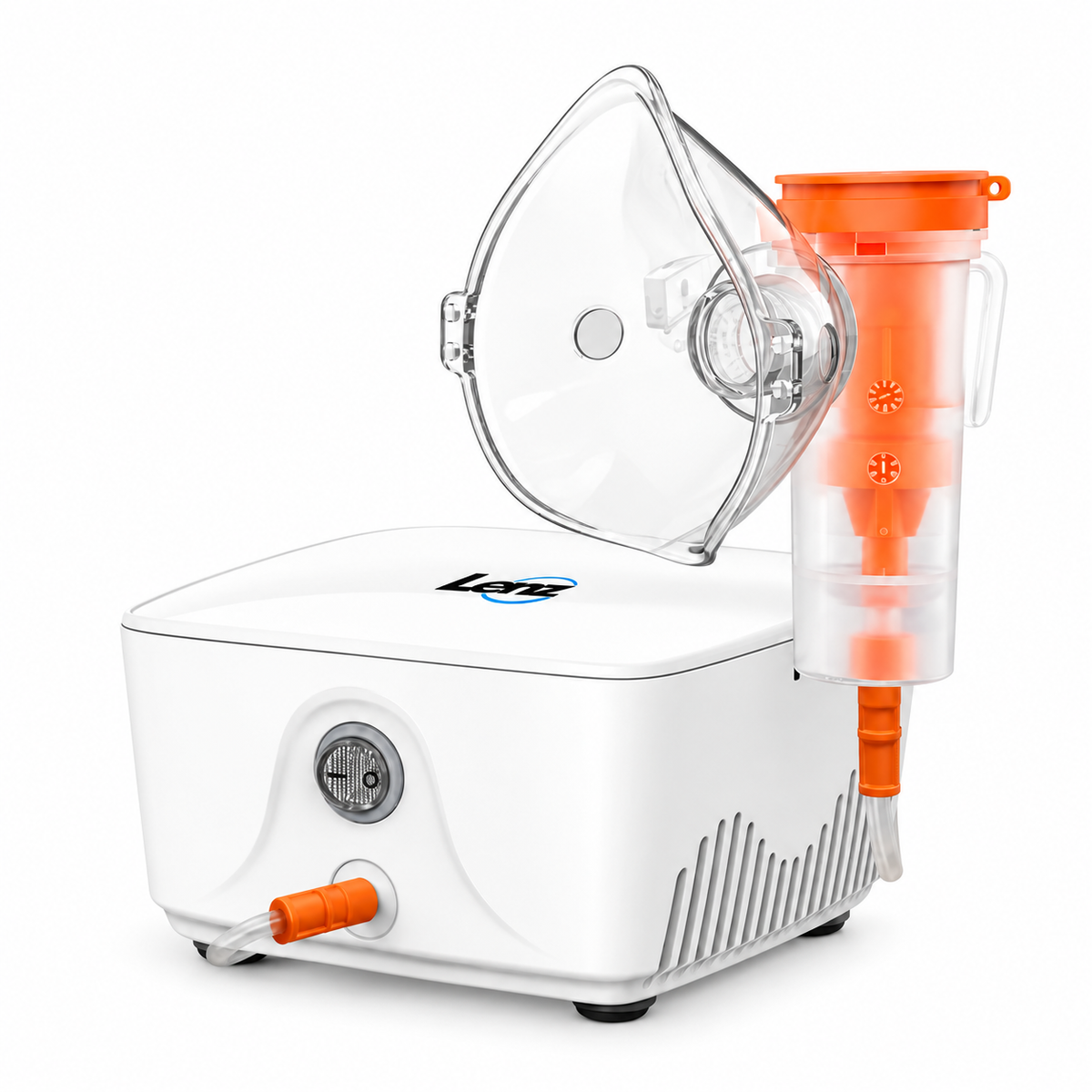 Nebulizador Lenz LT-N700 con sistema de compresión, diseñado para apoyar terapias respiratorias de forma práctica.