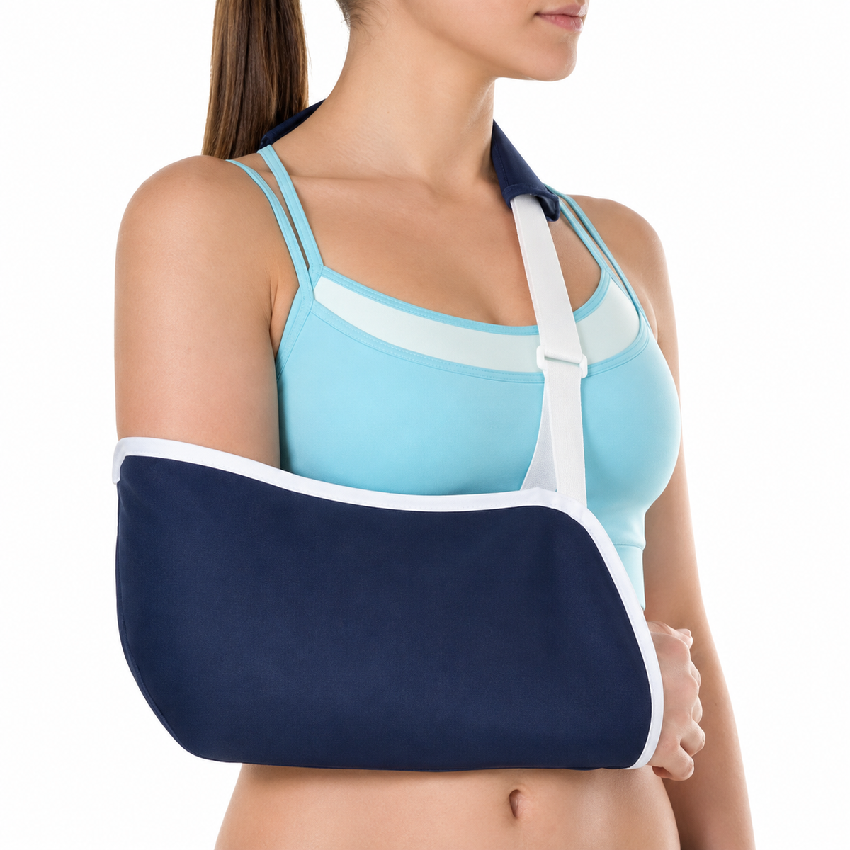 Ortesis ajustable para brazo Kromia color azul, referencia 817000075054, diseñada para brindar soporte, estabilidad y comodidad durante su uso.